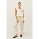 Ruffle Louise Top (Blush or White)