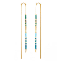 Miyuki Seed Bead Threader Earrings