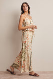 Patchwork Floral Wide-Leg Pants