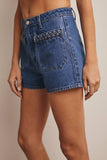 Jillie Braided Pockets Denim Shorts
