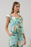 Piti Town Tazzy Ruffle Top + Pants Set