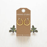 Small Maria Hoop Earrings (gold, silver)