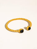 Cinder 18K Gold Non-Tarnish Resin Cuff
