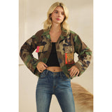 Camo Jacket with Tiger Print