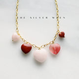 Handmade | Sierra Stone Heart Multi Charm Necklace