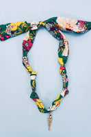 Handcrafted Scarf Interchangeable Charm Necklace