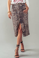 Savannah Leopard Midi Skirt