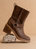 The Clyde | Coffee Moto Ankle Boot