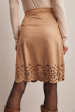 Elizabeth Faux Suede Midi Skirt