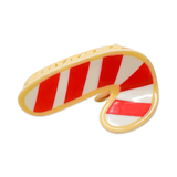 Midi Candy Cane Holiday Cookie Hair Claw Clip