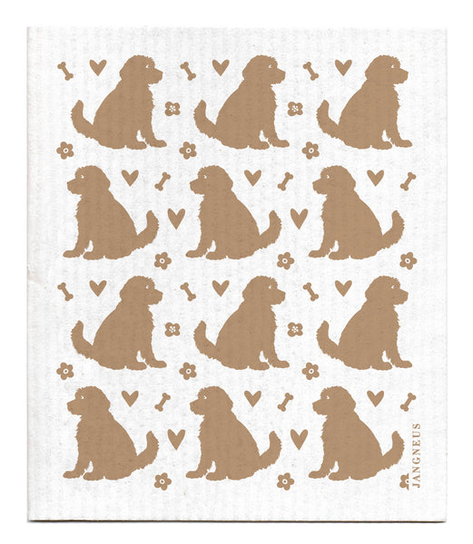 Swedish Dishcloth - Doodle Dog - Sand