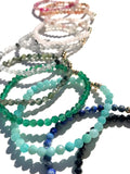 Gemma II Handmade Semiprecious 4mm Gemstone Stretch Bracelet