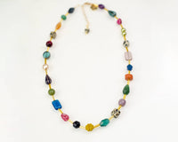 Mariposa Jewel Tone Beaded Necklace