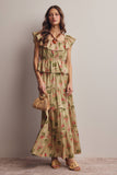 Beatrix Maxi Skirt: Sage Green