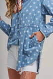 Melodie Chambray Polka Dot Top
