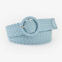 Braided Round Buckle Belt