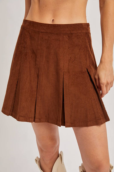 Callie Cordoroy Mini Skort