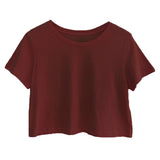 Premium cotton cropped tees