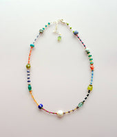Prism Seed Bead Friendship Necklace