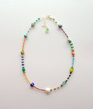 Prism Seed Bead Friendship Necklace