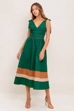 Marlie Color Block Midi Dress