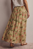 Beatrix Maxi Skirt: Sage Green