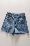 Patch Pocket Denim Shorts