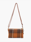 Riley Plaid 3 Compartment Crossbody/Wristlet