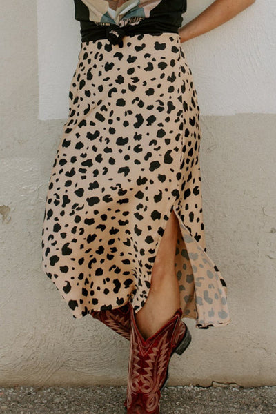 Slit Printed Midi Skirt (Website Exclusive)