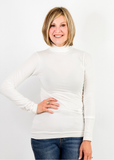 One Size | Signature Stretch Long Sleeve Mockneck Turtleneck (MANY COLORS)