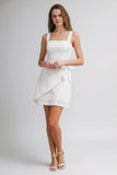 Kylie White Lace Wrap Dress