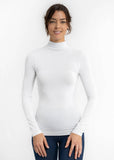 One Size | Signature Stretch Long Sleeve Mockneck Turtleneck (MANY COLORS)