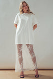Mixed-Media T-Shirt Dress
