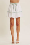 Gingham Bow Mini Skirt