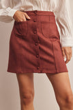 Alayna Suede Mini Skirt