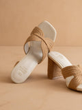The Santiago Toffee | Raffia Summer Heel