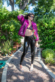 Planet Queen Faux Fur Jacket in Monster Pink