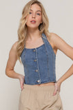 Essential Stretch Denim Vest