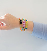Zinnia Colorful Beaded Stacking Bracelets
