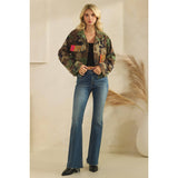 Camo Jacket with Tiger Print