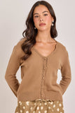 Essential Lace Trimmed Cardi