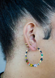 Jill Jewel Beaded Hoops