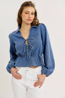 Becky Denim Top