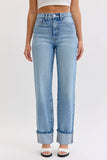 Super High Rise Dad Jean with Cuff