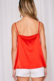Rachel Lace-Trim Satin Camisole