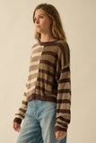 Contrast Striped Sweater