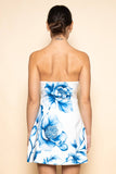 Magnolia Blue Floral Mini Dress