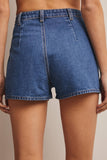 Jillie Braided Pockets Denim Shorts