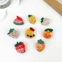 Mini Cute Fruit Hair Clips (Strawberry, Lemon, Orange, Watermelon)