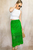 Crochet Palm Green Maxi